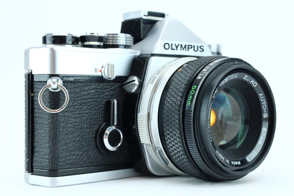 Olympus OM-1 + Zuiko Auto-S 50mm f/1.8 – Hard to Find Camera Store