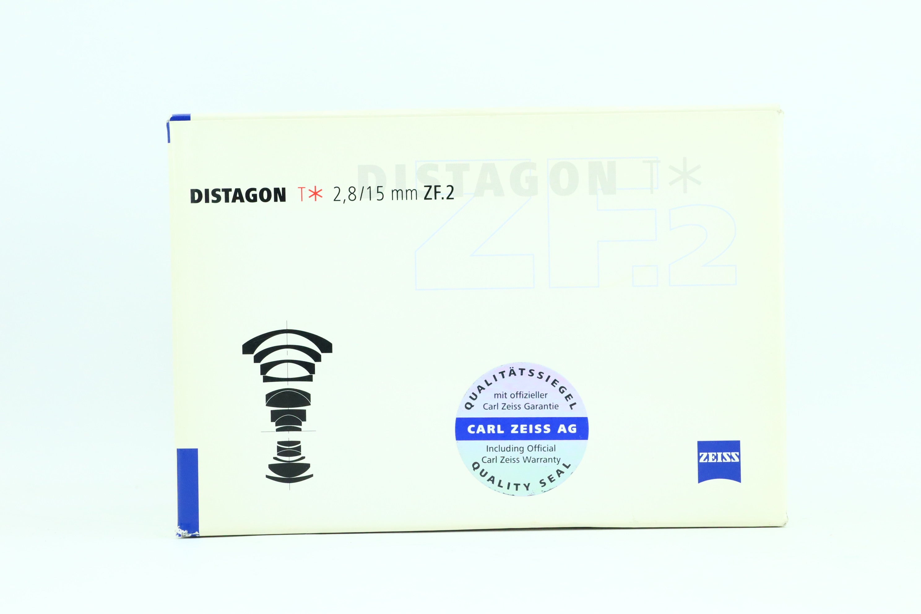 Carl Zeiss Distagon 2.8/15 ZF.2 Nikon 箱有 Carl-Zeiss Distagon 2,8/15 ZF.2 – Hard to Find Camera Store