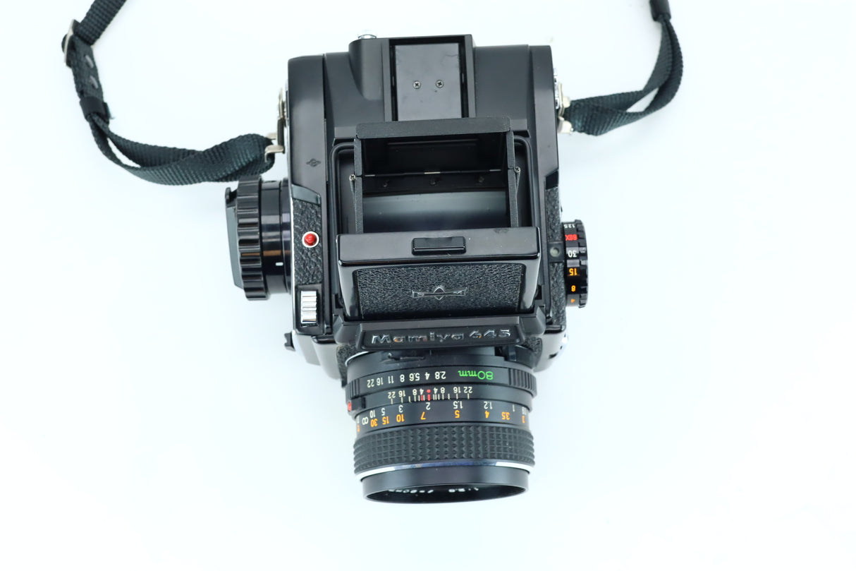 Mamiya 645+ Mamiya-Sekor C 80mm f/2.8+ Grip + Case + Original Manual