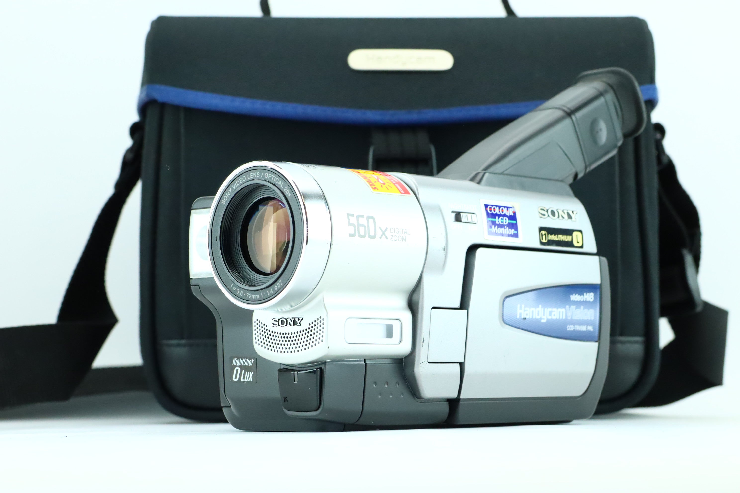 未使用SONY Handycam Vision CCD-TRV51E PAL式 Sony CCD-TRV59E Handycam Visoin PAL with Sony video lens f=3.6