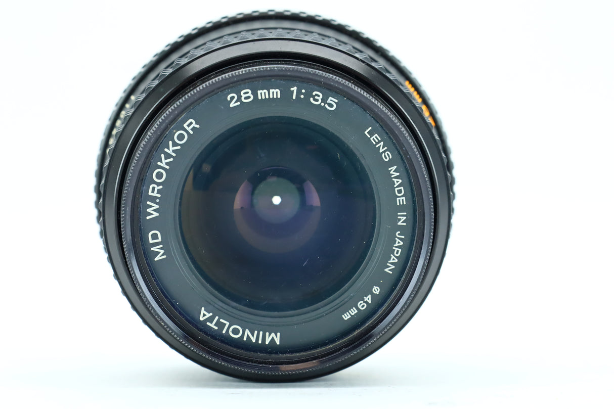 Minolta XG-M Set – 28mm, 50mm, 75–150mm + Grip + Teleconverter