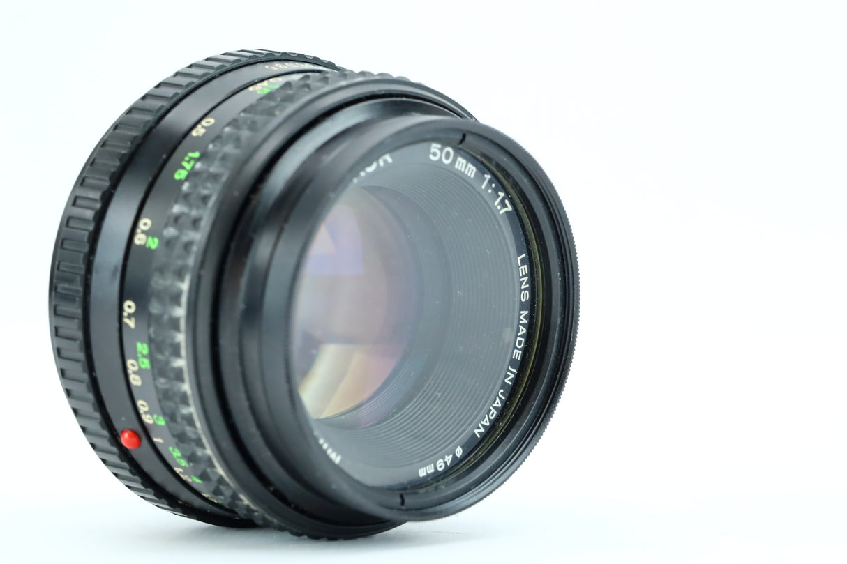 Minolta XG-M Set – 28mm, 50mm, 75–150mm + Grip + Teleconverter