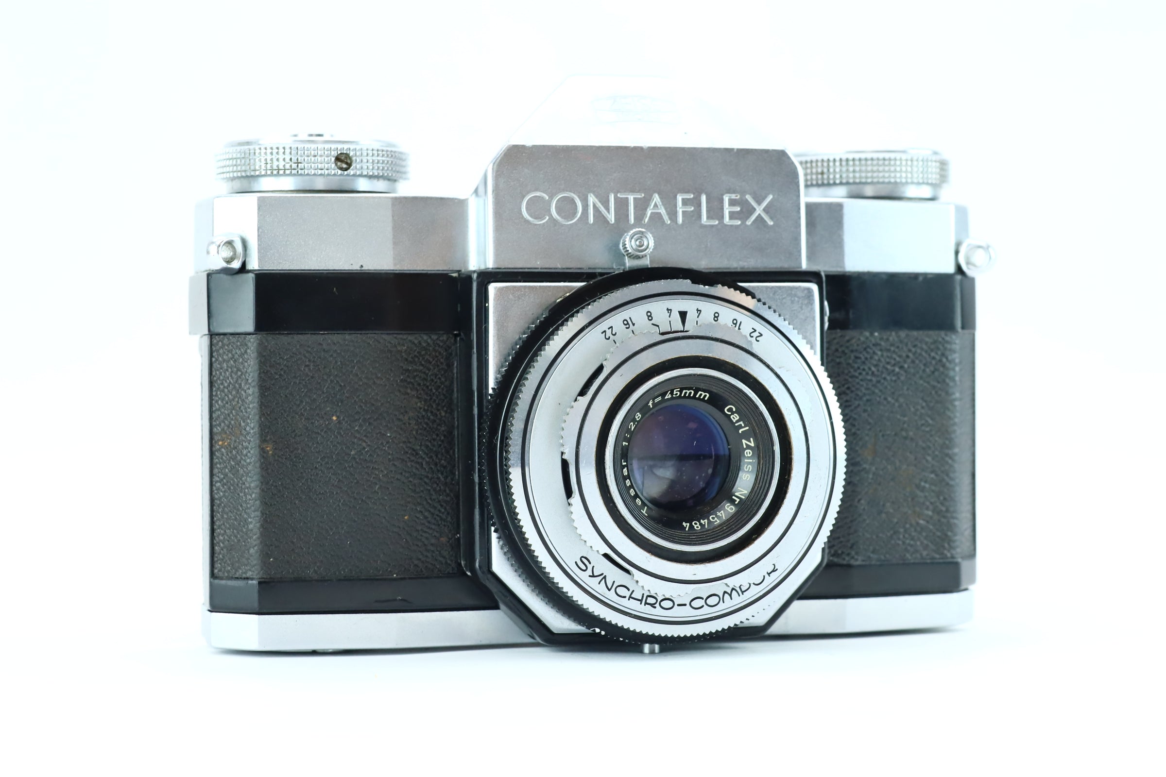 Zeiss Ikon Contaflex + Carl Zeiss Tessar 45mm f/2.8 (SN: 945484