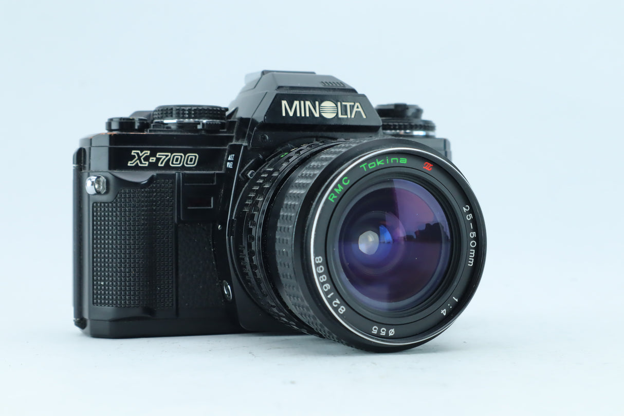 Minolta X-700 MPS 35mm SLR Kit with Tokina 25-50mm f/4