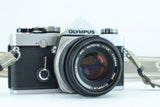 Olympus OM-1 MD 35mm SLR Kit with Zuiko MC Auto-S 50mm f/1.8