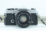 Olympus OM-1 MD 35mm SLR Kit with Zuiko MC Auto-S 50mm f/1.8