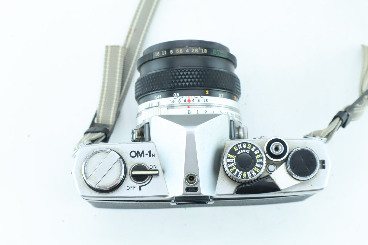 Olympus OM-1 MD 35mm SLR Kit with Zuiko MC Auto-S 50mm f/1.8