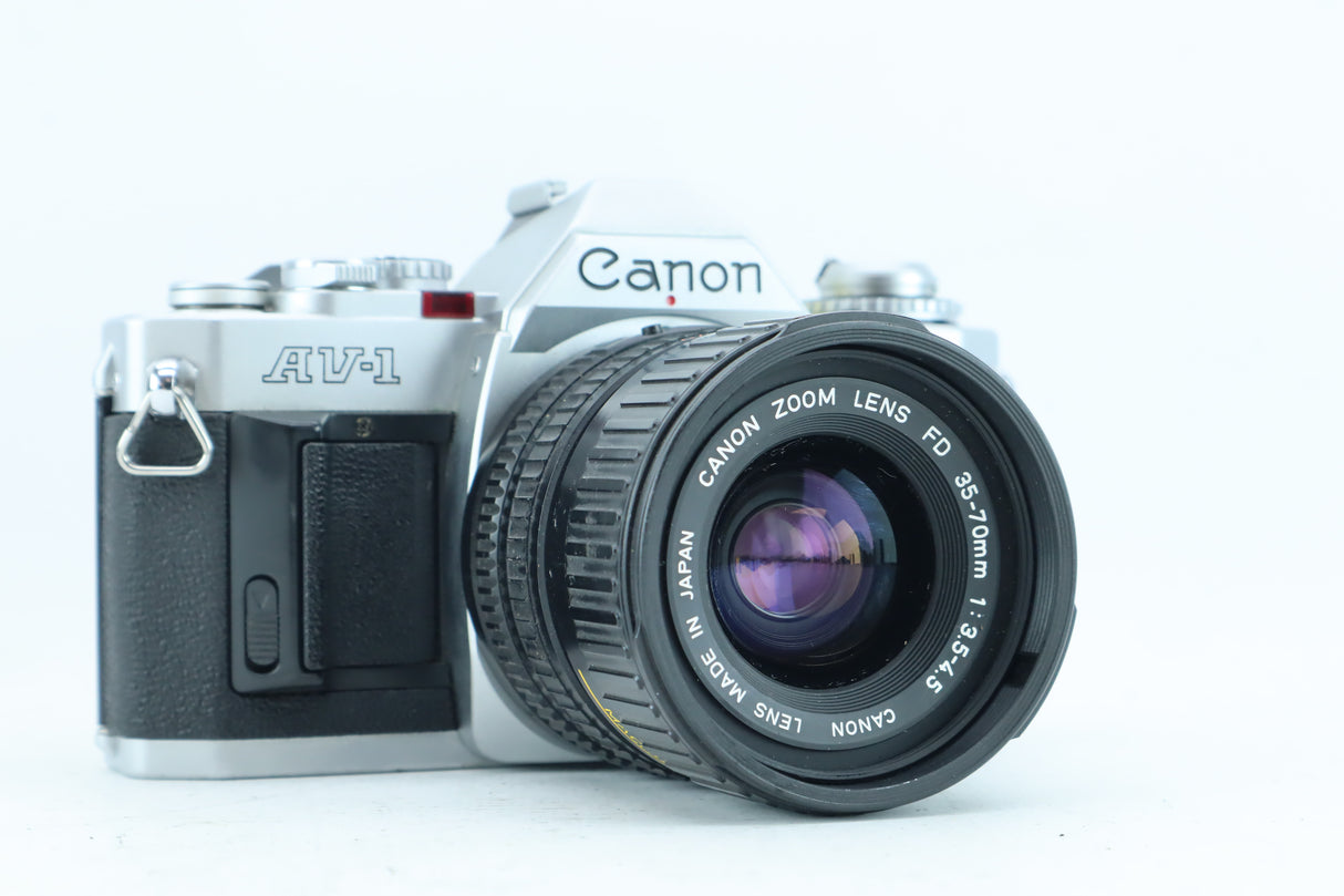 Canon AV-1 35mm SLR Kit with FD 35-70mm f/3.5-4.5