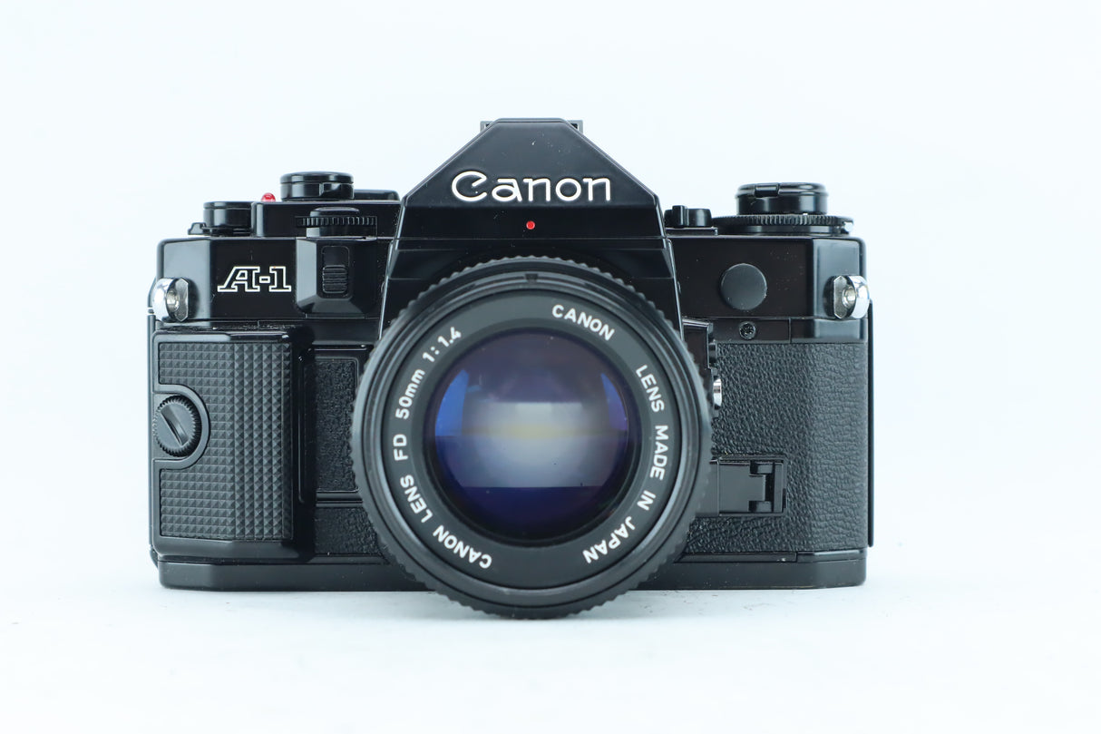 Canon A-1 35mm SLR Kit with FD 50mm f/1.4