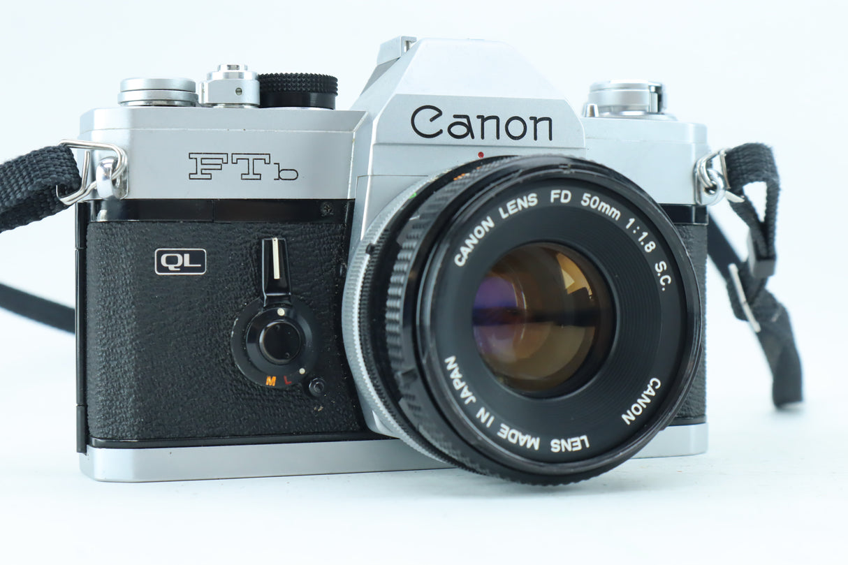 Canon FTb QL 35mm SLR Kit with FD 50mm f/1.8 S.C.