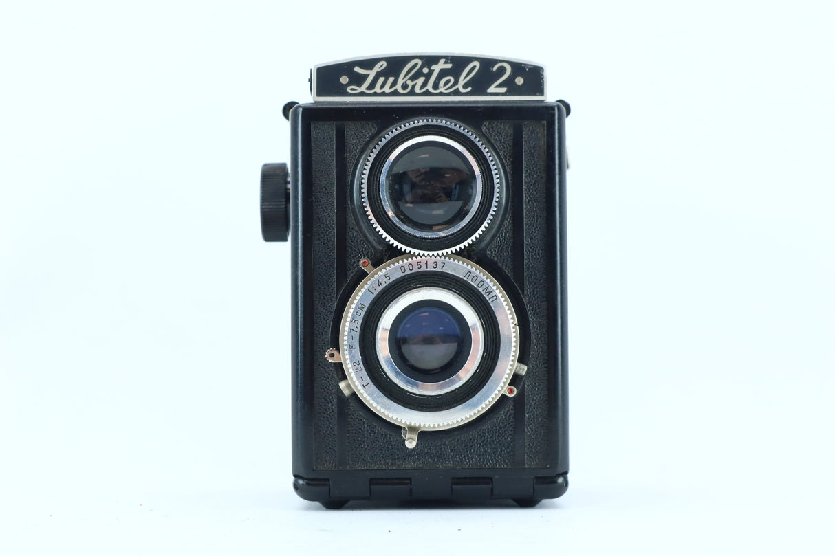 Lubitel 2 with T-22 75mm f/4.5 Lenses (Serial: 005137)