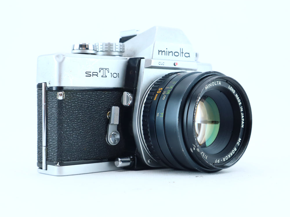 COMPTEUR REFLEX MINOLTA SRT 101 Fonctionne Objectif MC Rokor 55mm F1.7 Testé ... EUR 133,10 - FR COMPTEUR REFLEX MINOLTA SRT 101 Fonctionne Objectif MC Rokor 55mm F1.7 Testé ... EUR 133,10 - FR