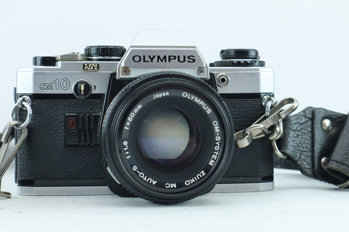 Olympus OM-10 35mm SLR Kit with Zuiko MC Auto-S 50mm f/1.8 - Good Condition
