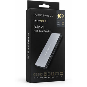 IMPÓSABLE IMP399 8-In-1 Cardreader CFexpres A & B And SD