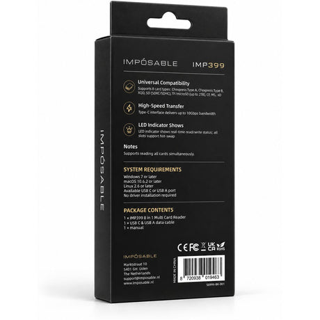 IMPÓSABLE IMP399 8-In-1 Cardreader CFexpres A & B And SD - image 2 of 2