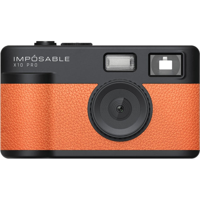 IMPÓSABLE X10 PRO Signal Orange 12MP Screenless Retro Camera w/ 4GB Memory Card