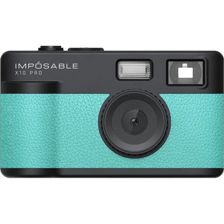IMPÓSABLE X10 PRO Aqua Mint 12MP Screenless Retro Camera w/ 4GB Memory Card