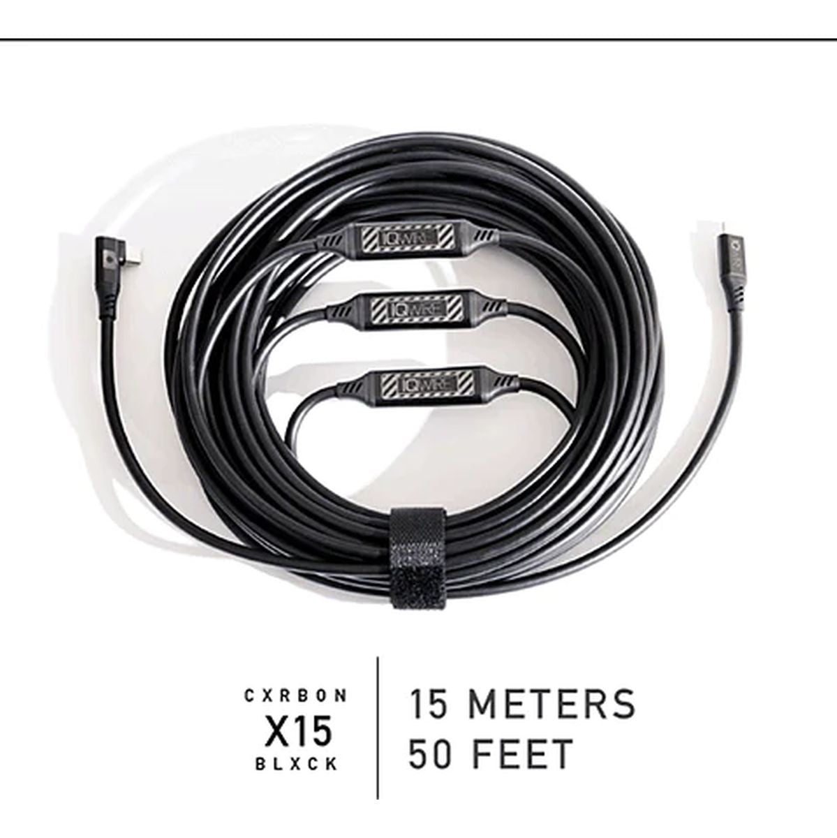 IQwire 50' (15m) USB C To C Right Angle