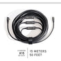 IQwire 50' (15m) USB C To C Right Angle