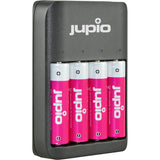 Jupio USB 4-SLOTS Battery Charger LED