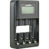 Jupio USB 4-SLOTS Battery Fast Charger LCD