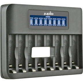 Jupio USB 8-SLOTS Octo Battery Charger LCD