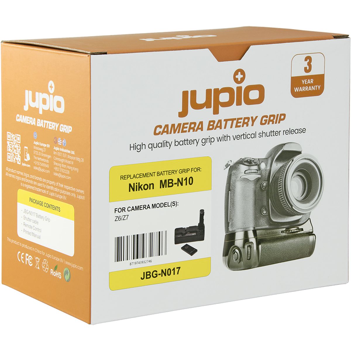 Jupio Battery Grip For Nikon Z6/Z7 (MB-N10)