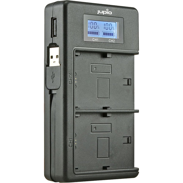 Jupio USB Dedicated Duo Charger LCD for Fuji NP-W126(S)