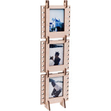 JollyLook 3 Photo Frames Mini Wood Light Brown - image 4 of 5