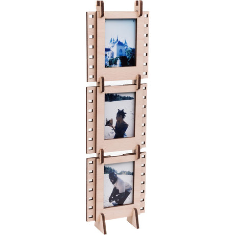 JollyLook 3 Photo Frames Mini Wood Light Brown - image 4 of 5