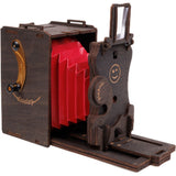 JollyLook Pinhole Mini Instant Film Camera Wood Dark Bru - image 2 of 5