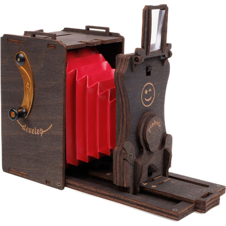 JollyLook Pinhole Mini Instant Film Camera Wood Dark Bru - image 3 of 5