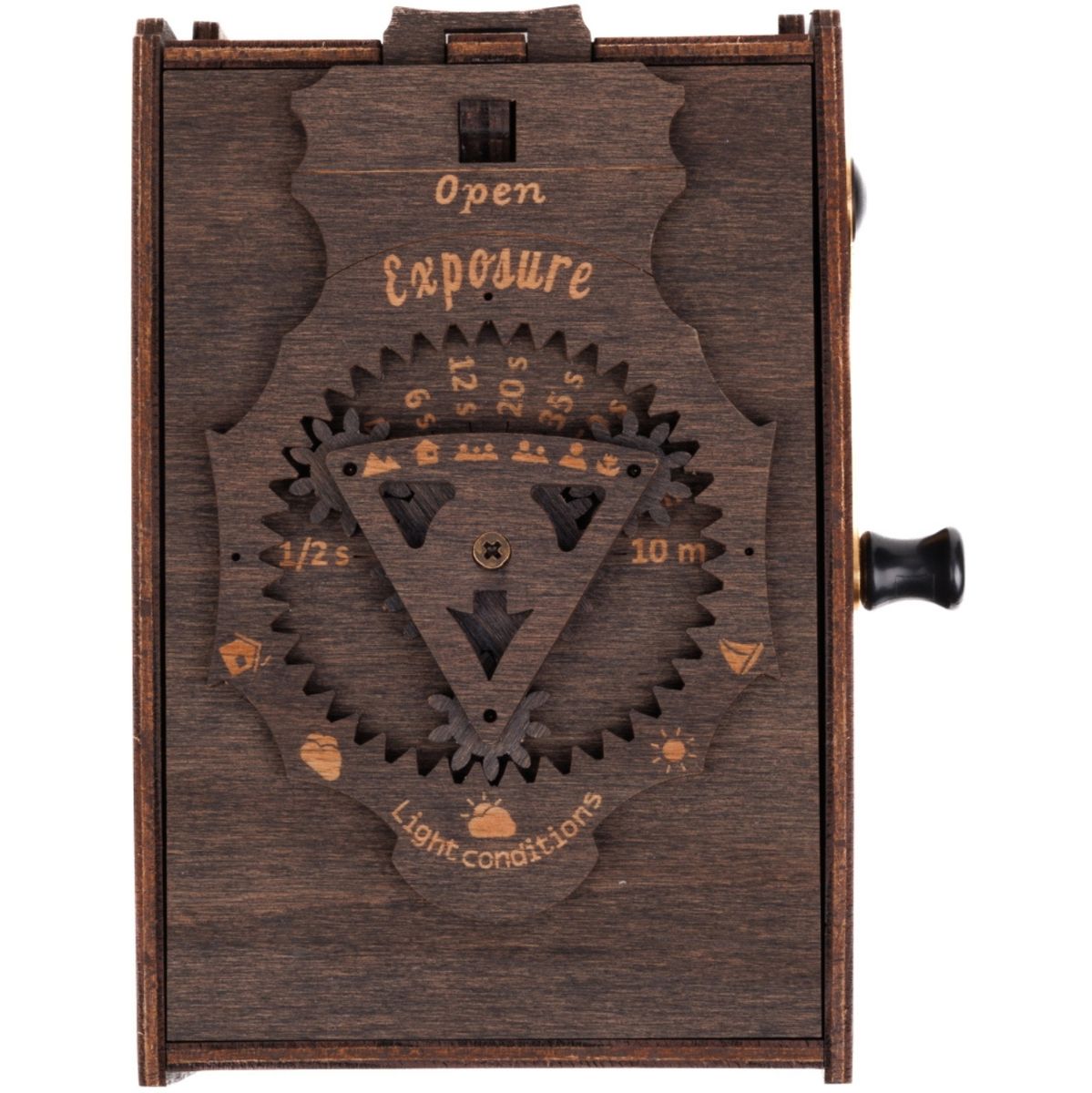 JollyLook Pinhole Mini Instant Film Camera Wood Dark Bru - image 5 of 5