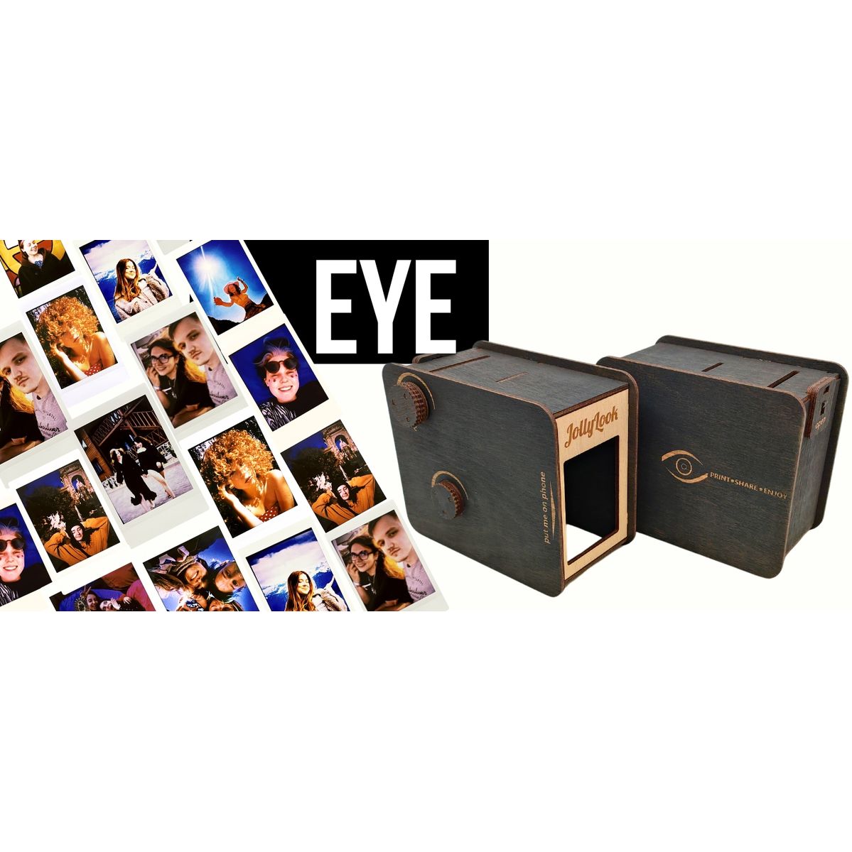 JollyLook Eye: The Smartphone Instant Photo Printer Wood D - image 2 of 5