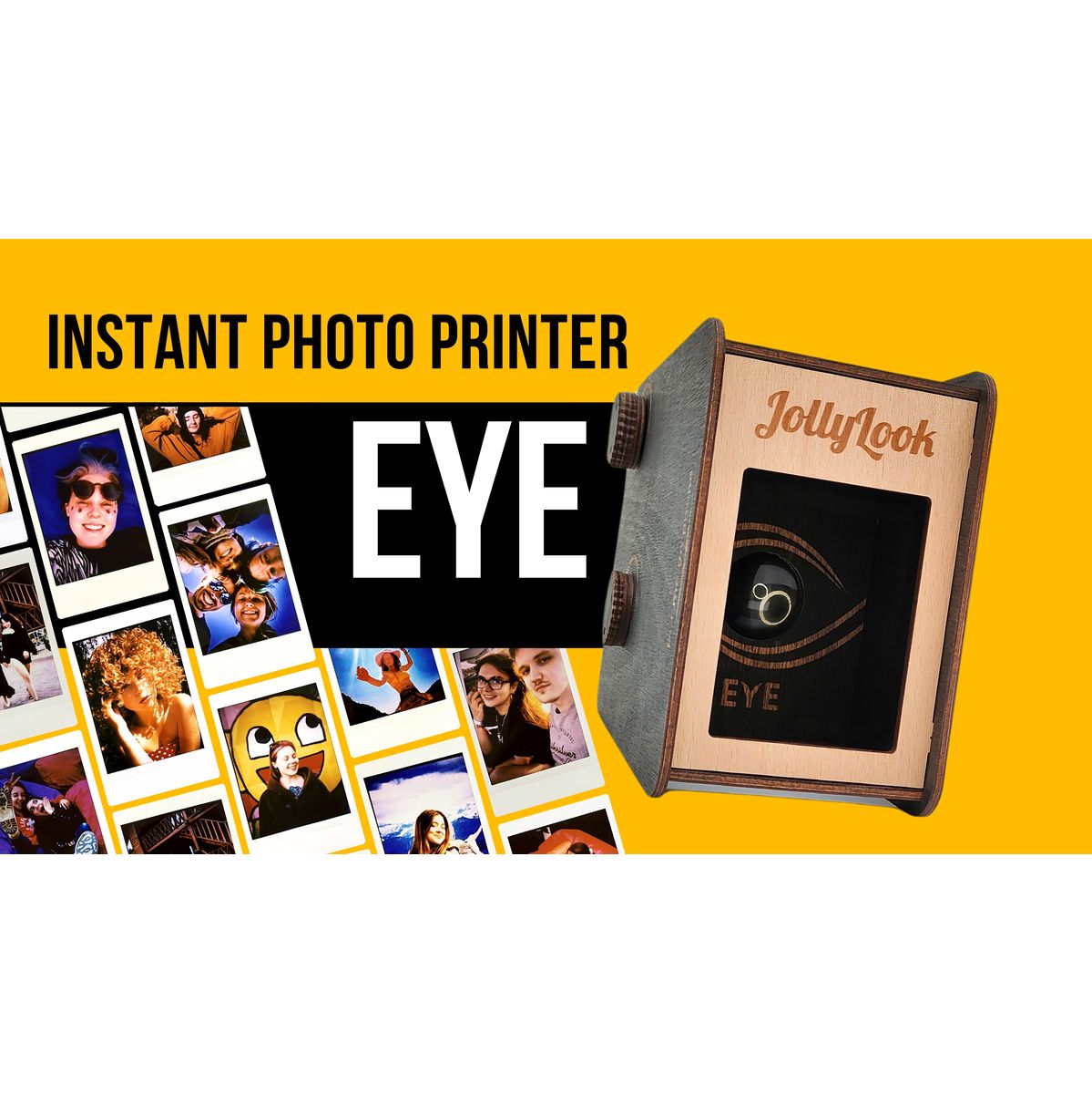 JollyLook Eye: The Smartphone Instant Photo Printer Wood D - image 5 of 5