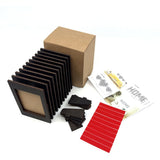 JollyLook Decoration Frames (Set Van 10) Wood Dark Brown - image 3 of 5