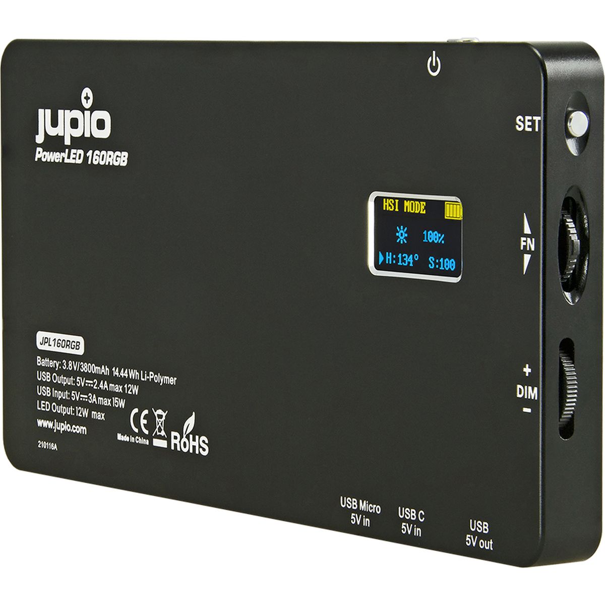 Jupio Powerled 160 RGB w/ Built-In PowerBank - image 4 of 5