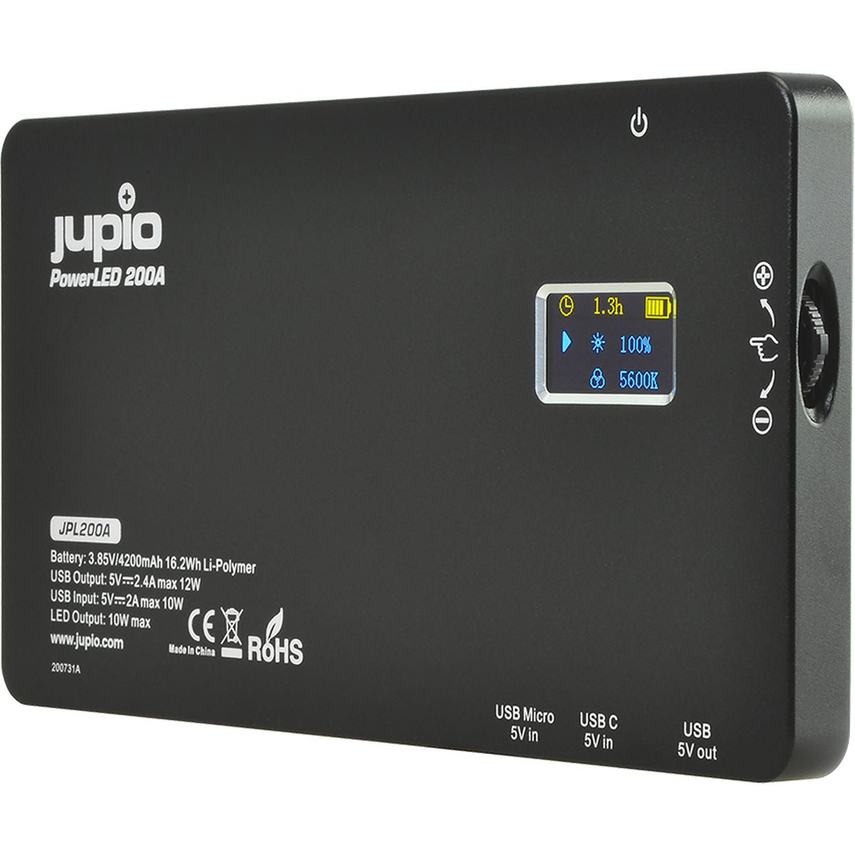 Jupio Powerled 200 Built-In PowerBank Alu - image 5 of 5