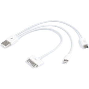 Jupio 3IN1 Cable For Powerv (Apple 30PIN 8PIN MicroUSB)