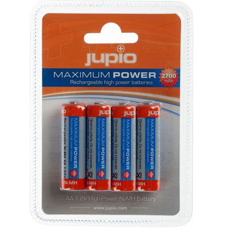 Jupio Rechargeable Batteries AA 2700 mAh 4 Pcs VPE-10