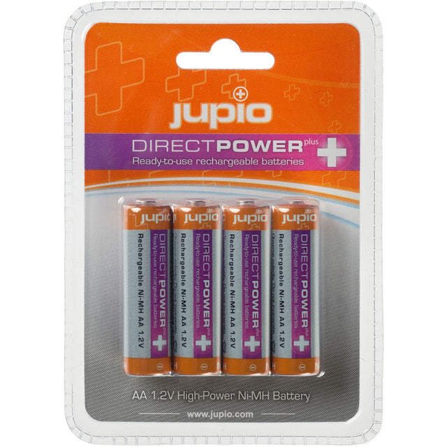 Jupio Rechargeable Batteries AA 2500 mAh 4 Pcs Dir Power ...
