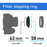 Kenko Stepping Ring 62mm - 58mm
