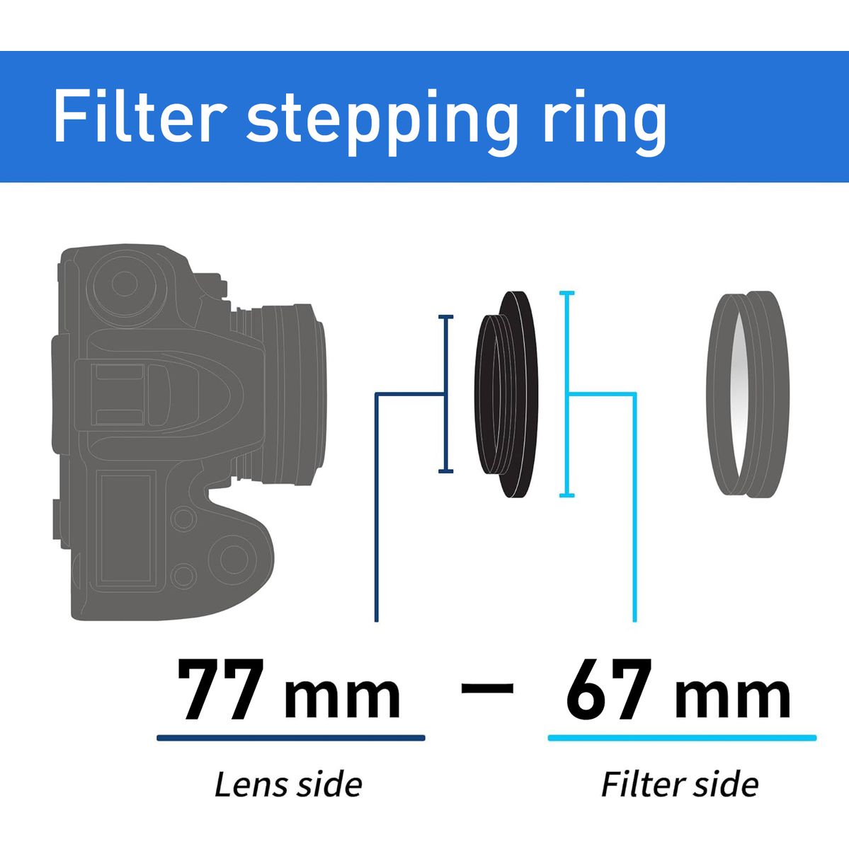 Kenko Stepping Ring 77mm - 67mm