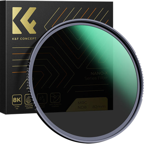 K&F Concept ND8 Filter Nano X 3-Stop Gray Filter 82mm