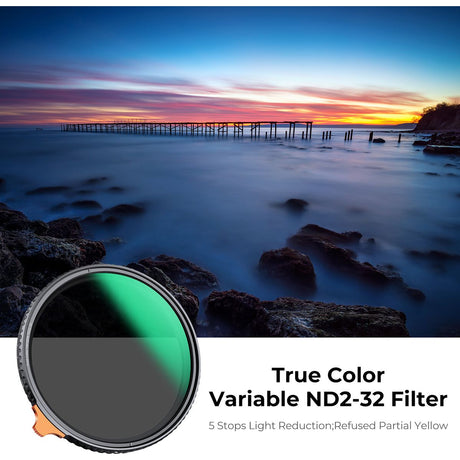 K&F Concept True Colour Variabel ND2-32 Filter Nano X - 58mm - image 2 of 5