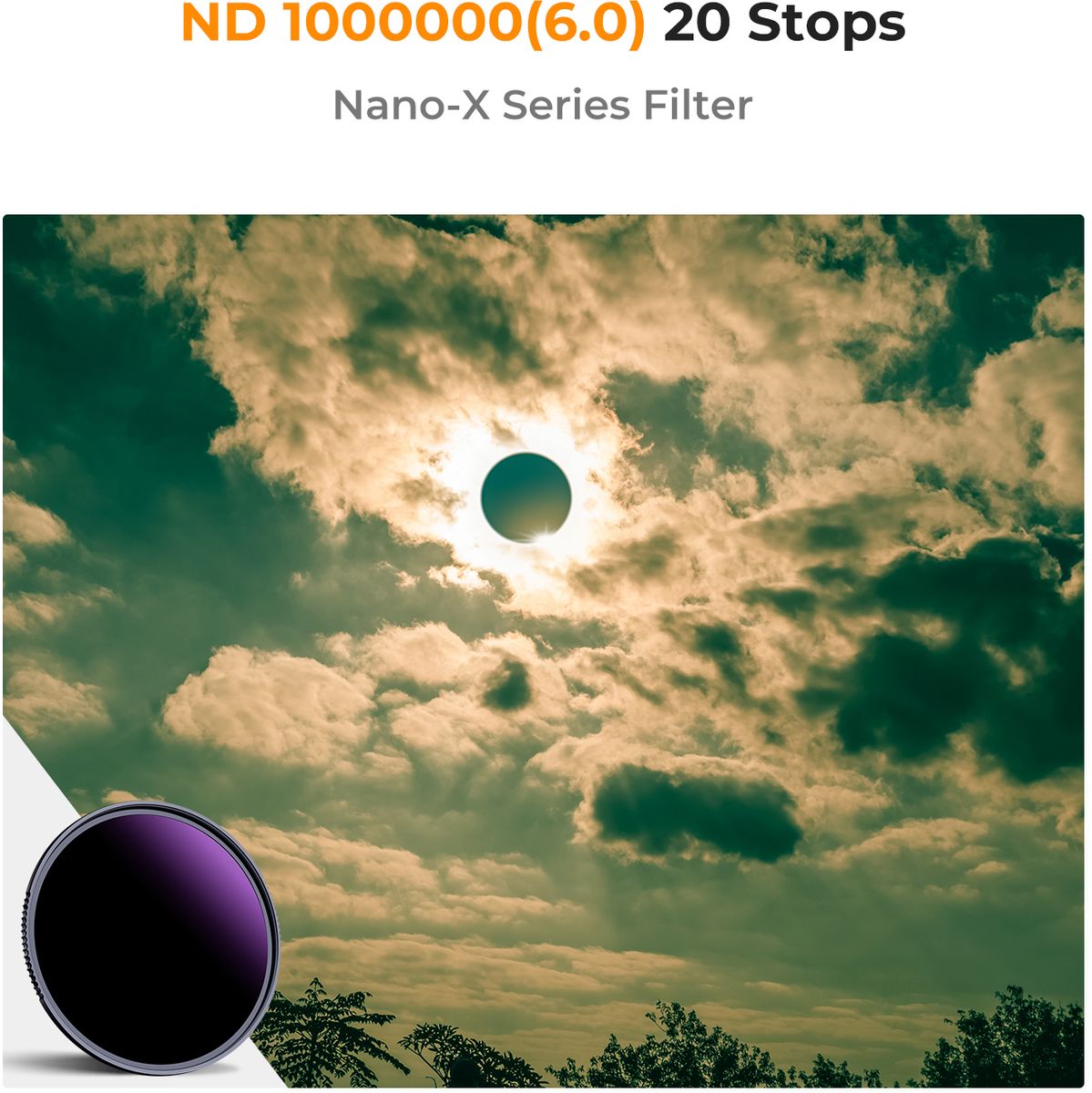 K&F Concept Solar Filter ND1000000 Filter Nano X 95mm - image 4 of 5