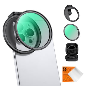 K&F Concept Smartphone Magnetic CPL Filter 67mm w/ Clip