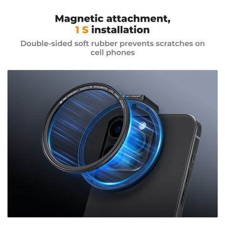 K&F Concept Smartphone Magnetic CPL Filter 67mm w/ Clip - image 2 of 5