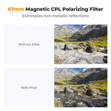 K&F Concept Smartphone Magnetic CPL Filter 67mm w/ Clip - image 3 of 5