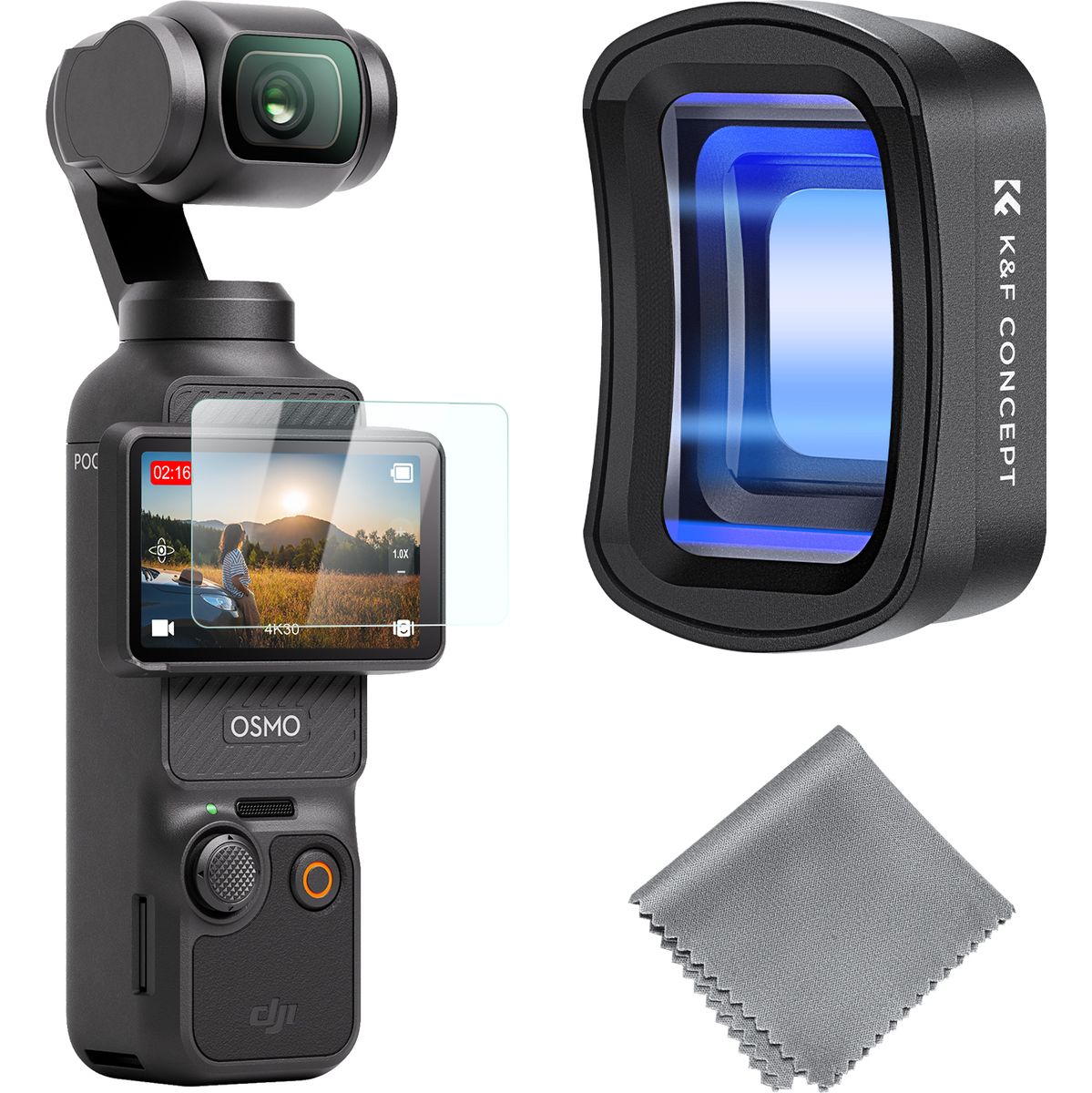 K&F Concept 1.2X Anamorphic Lens For DJI Osmo Pocket 3